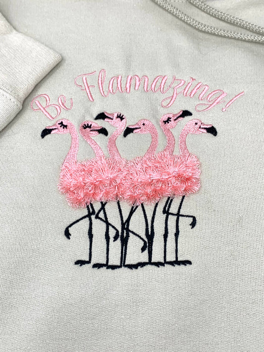 Pink Flamingoes Hoodie Sweatshirt
