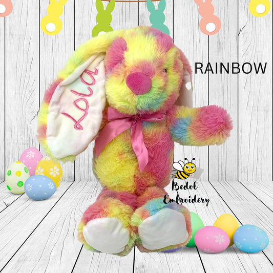 Easter Spring Bunny, Custom Personalization, Plush Bunny, Easter Basket Gift, Child’s name